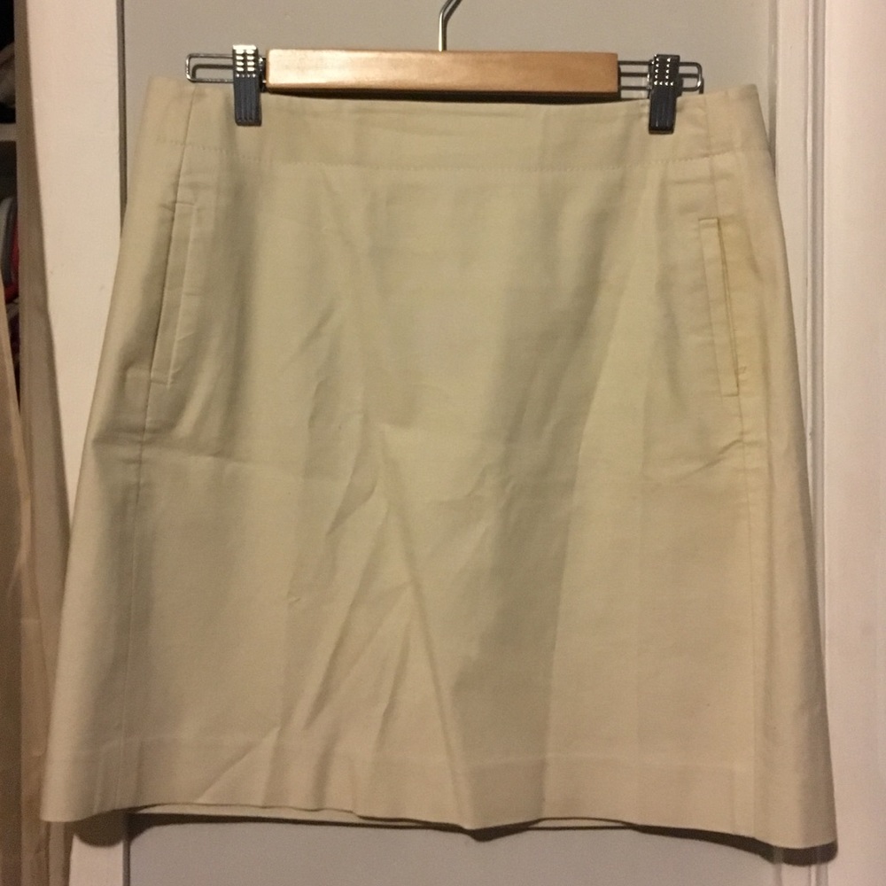 Ann Taylor Khaki Pencil Skirt